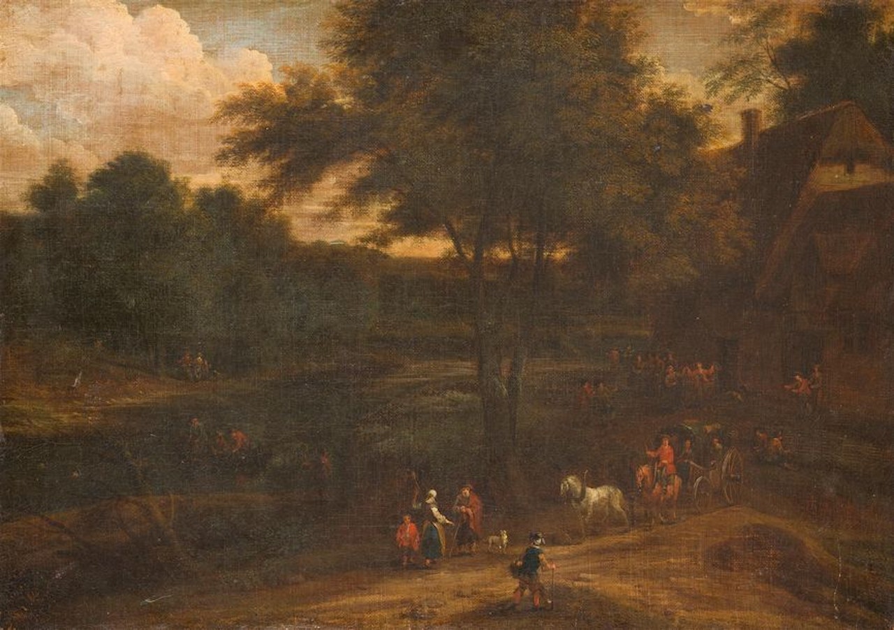 The departure of the convoy by Pieter Bout