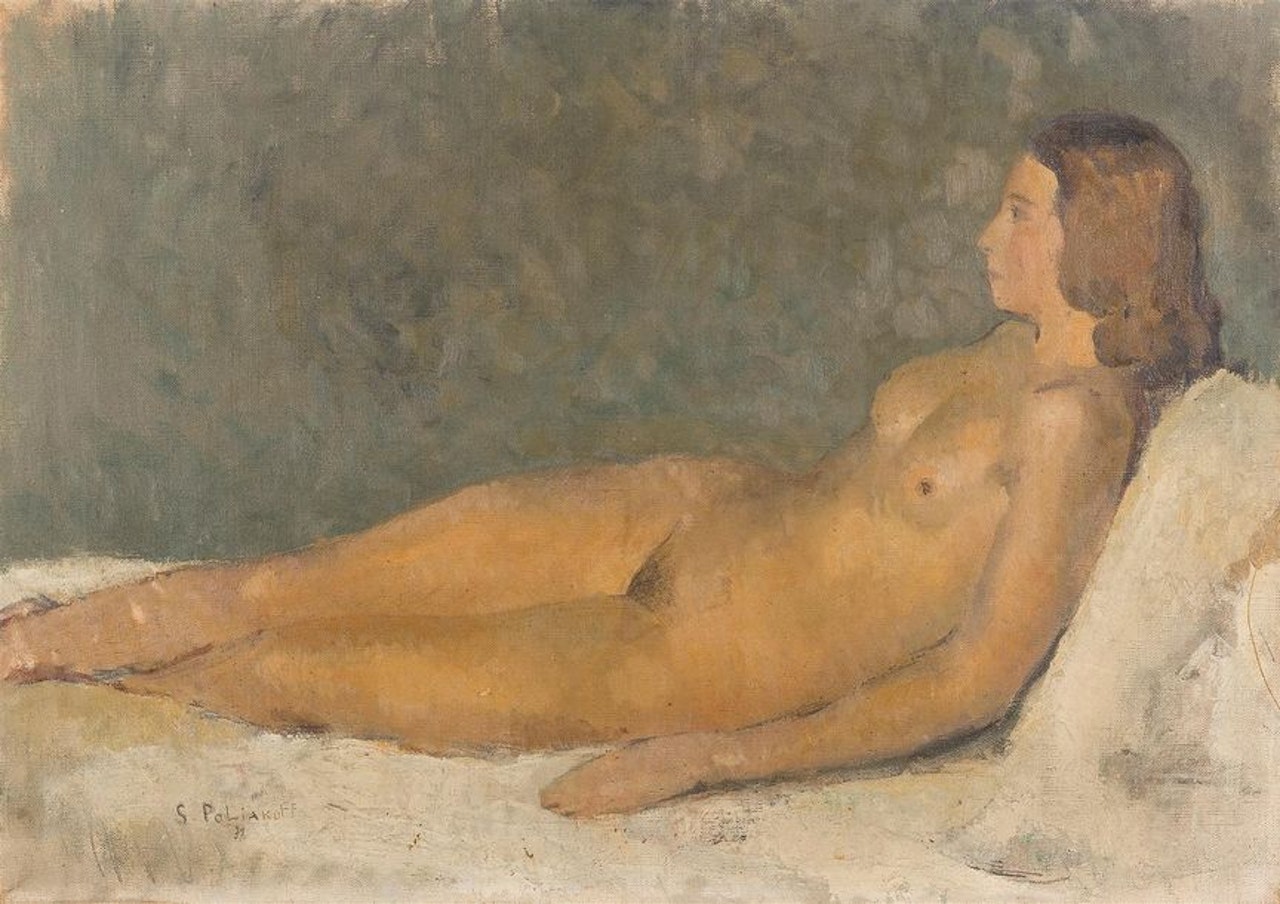 " Lying Nude" by Serge Poliakoff