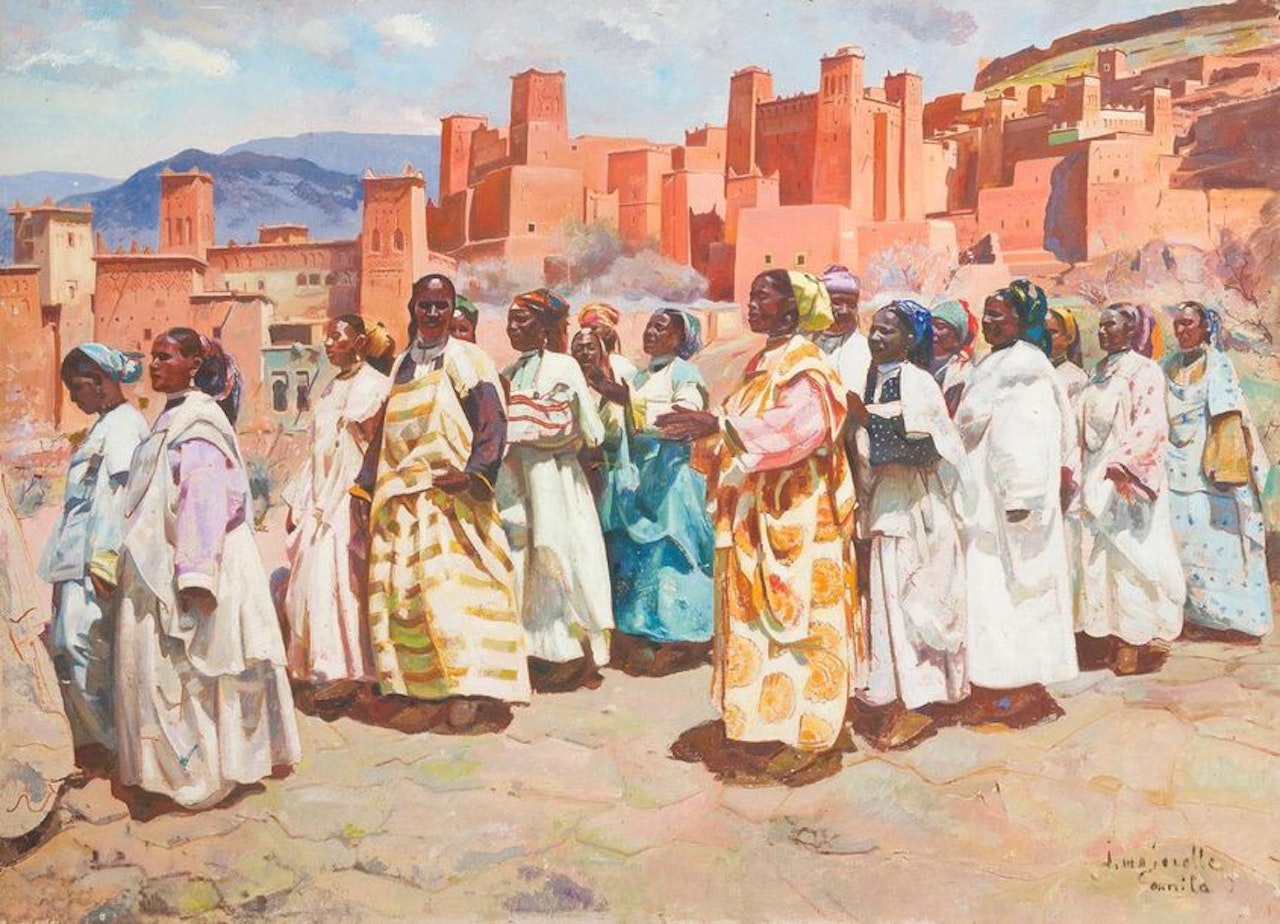 The spring walk in Ounila by Jacques Majorelle