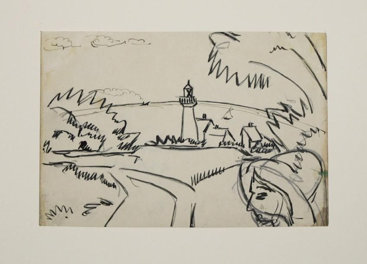 The Staberhuk lighthouse by Ernst Ludwig Kirchner