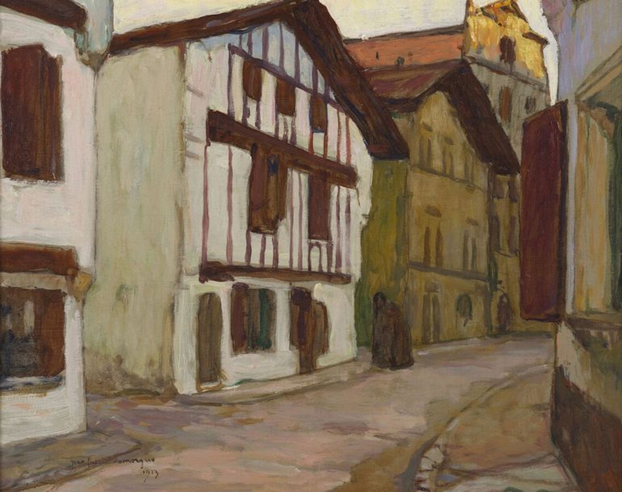 Ciboure, Pocalette street by Jean Gabriel Domergue