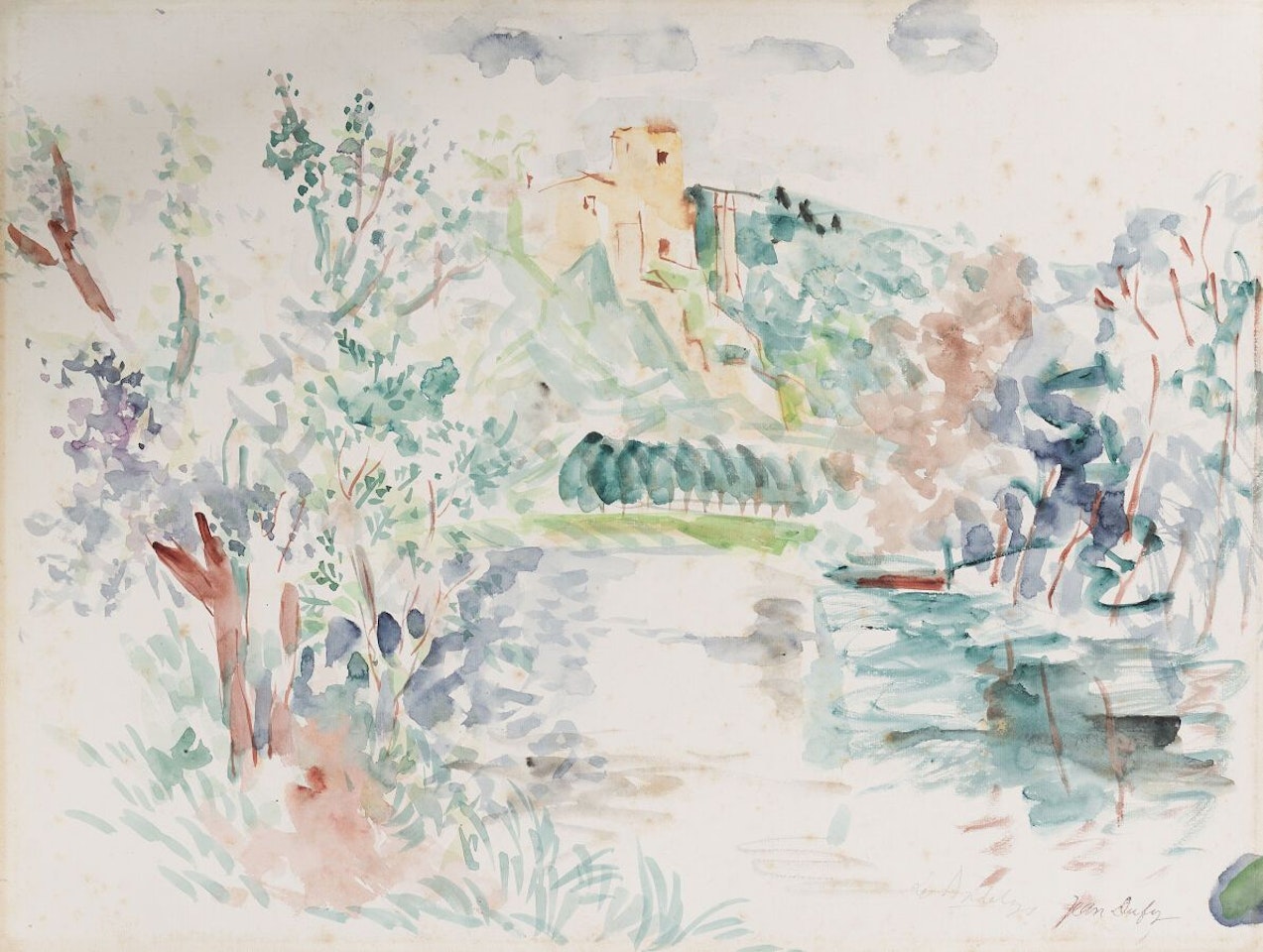 The Andelys by Jean Dufy