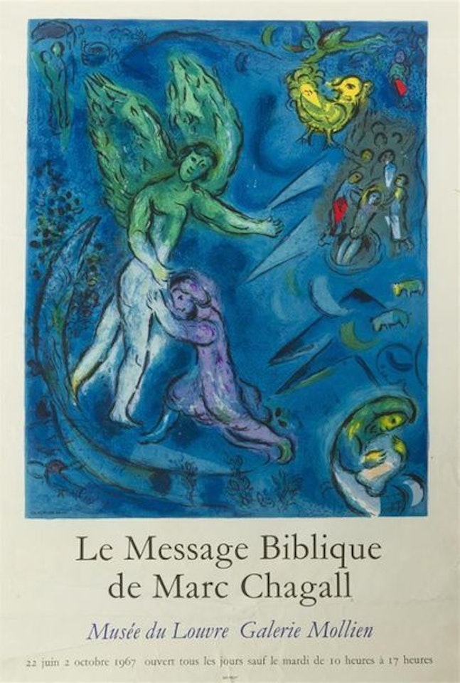Set of 4 exhibition posters; “Biblical Message Museum”; “The Bible” New vision by Marc Chagall