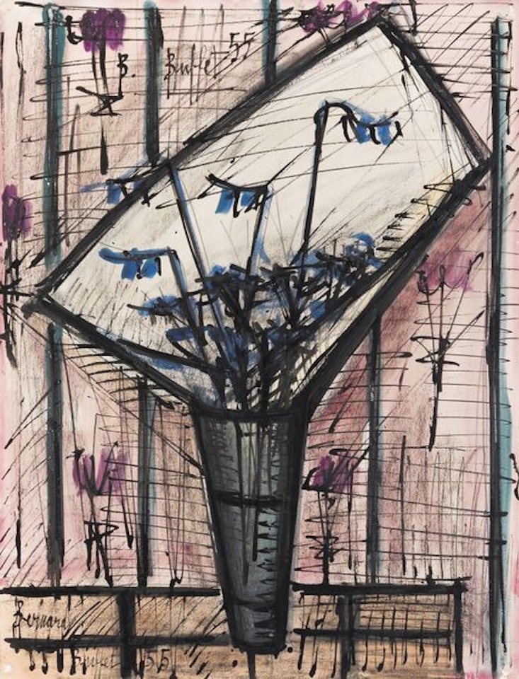 Blue flowers by Bernard Buffet