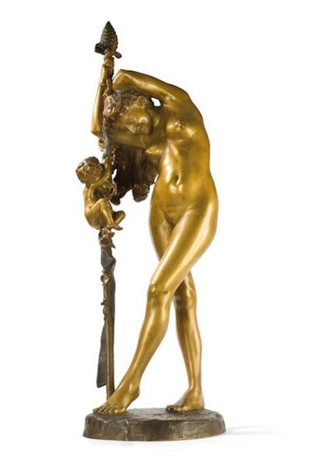 “Bacchante and love, the very large version” by Jean Léon Gérome