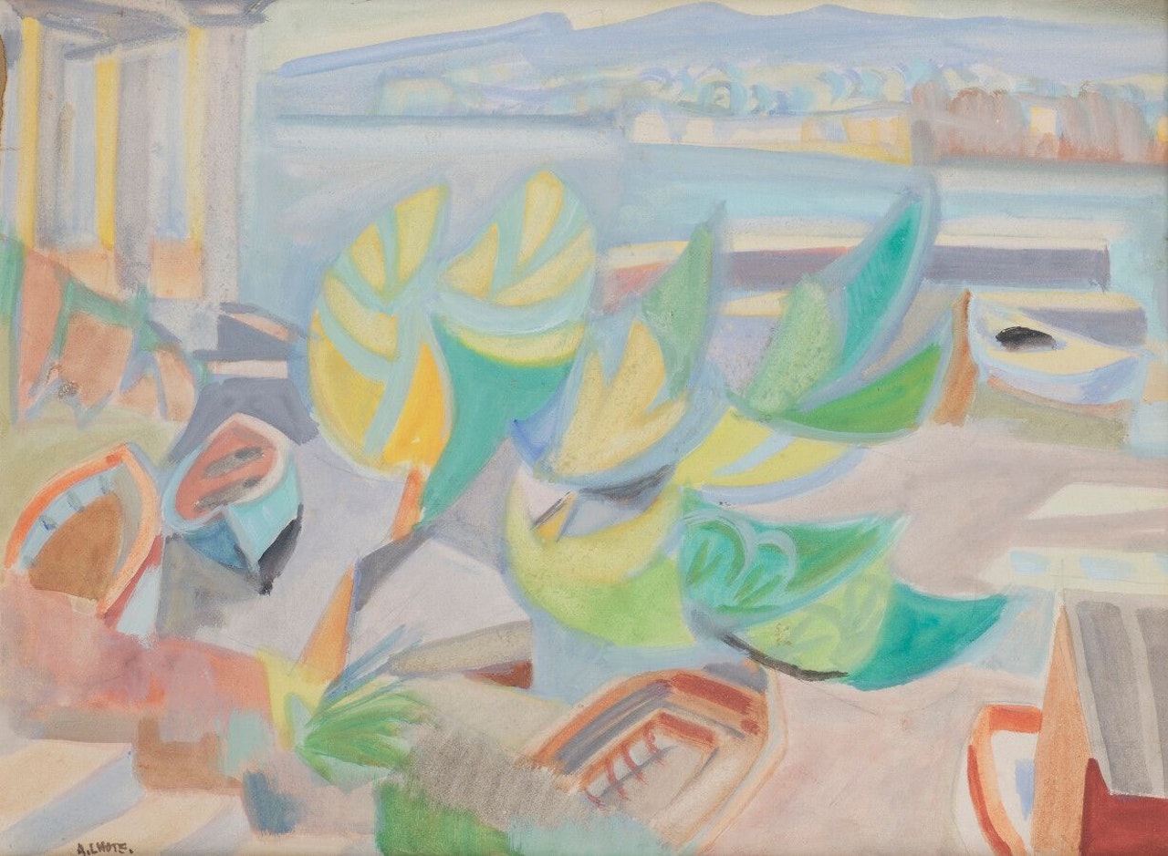 Small port of La Madrague, Lecques bay, Saint-Cyr-sur-mer by André Lhote