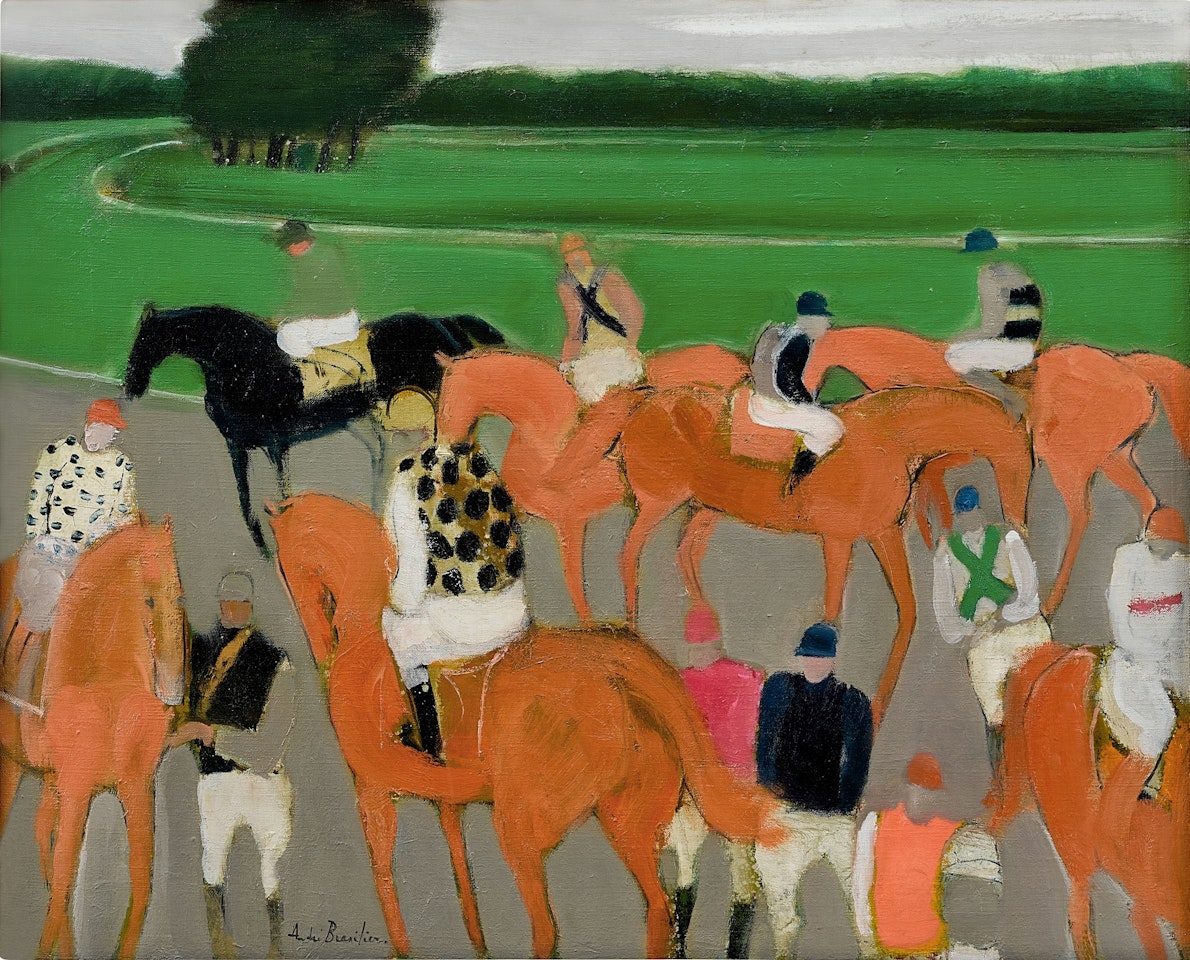 Avant la course by André Brasilier