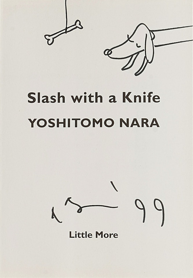 Slash with a Knife (Dog) by Yoshitomo Nara