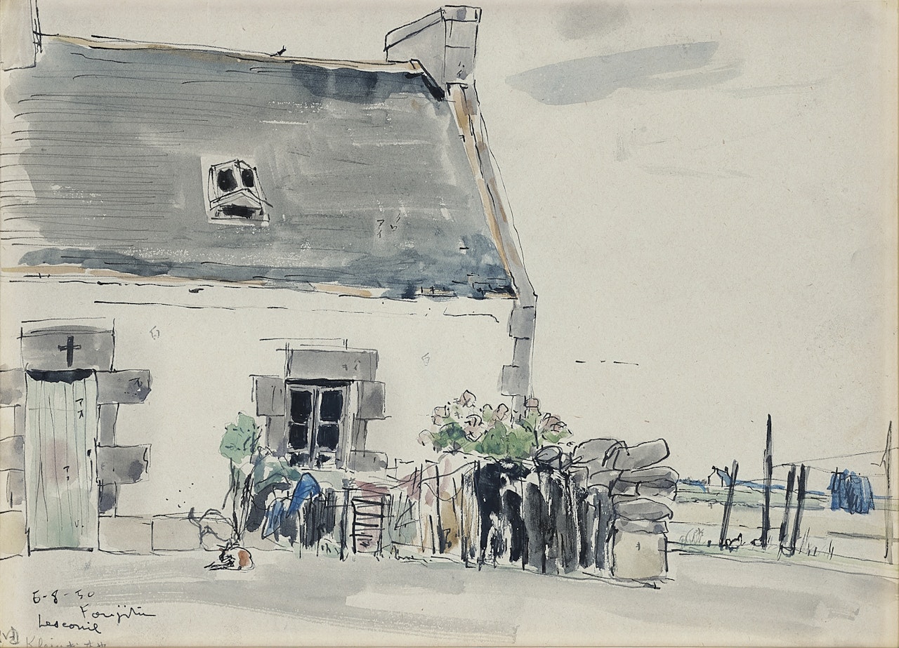 Lesconil, Finistère by Leonard Tsuguharu Foujita
