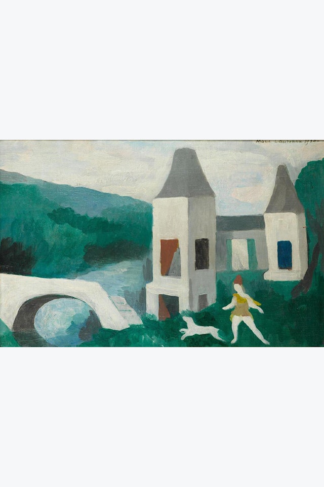 Jeune seigneur devant son palais by Marie Laurencin