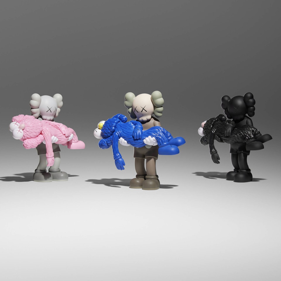 Gone (three works) by Kaws