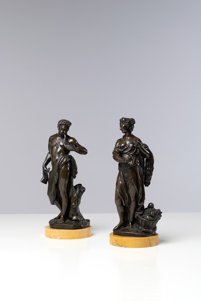 Fauna and nymph by French School