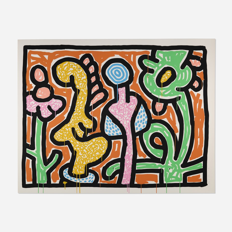 Flowers IV (from the Flowers portfolio) by Keith Haring