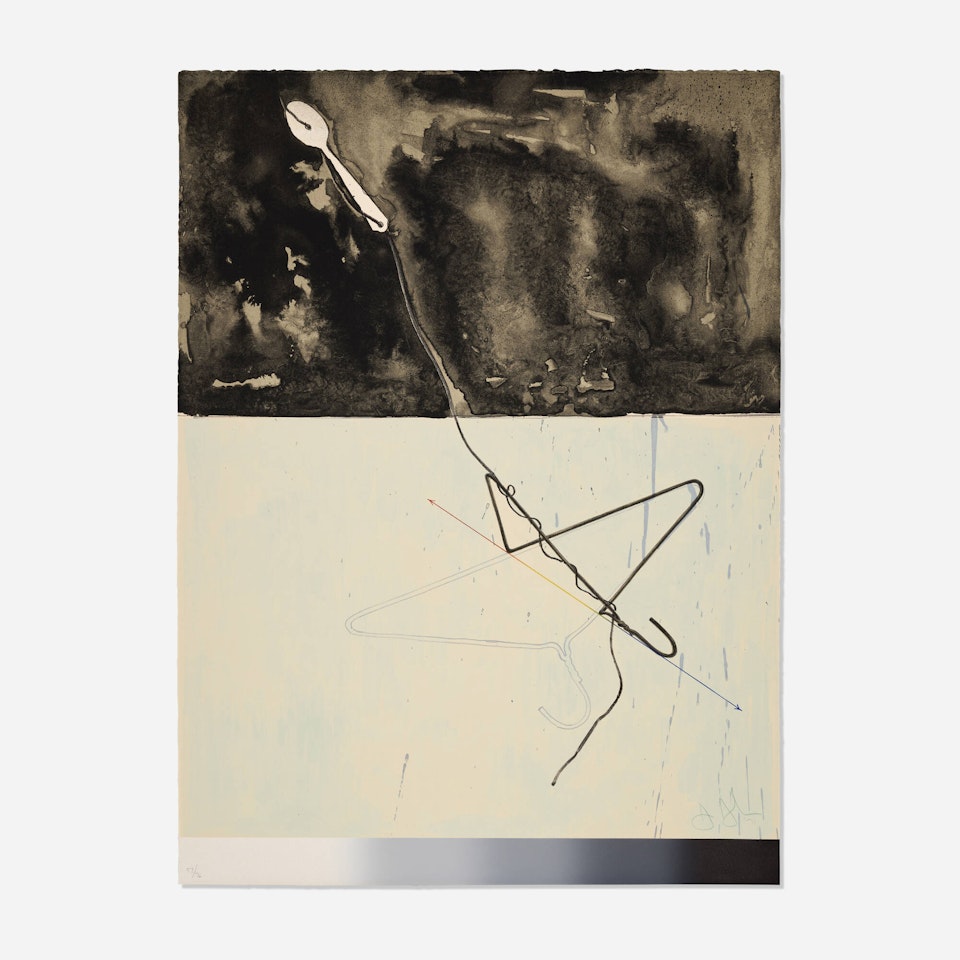 Coathanger and Spoon (from the Fragments-According to What series) by Jasper Johns