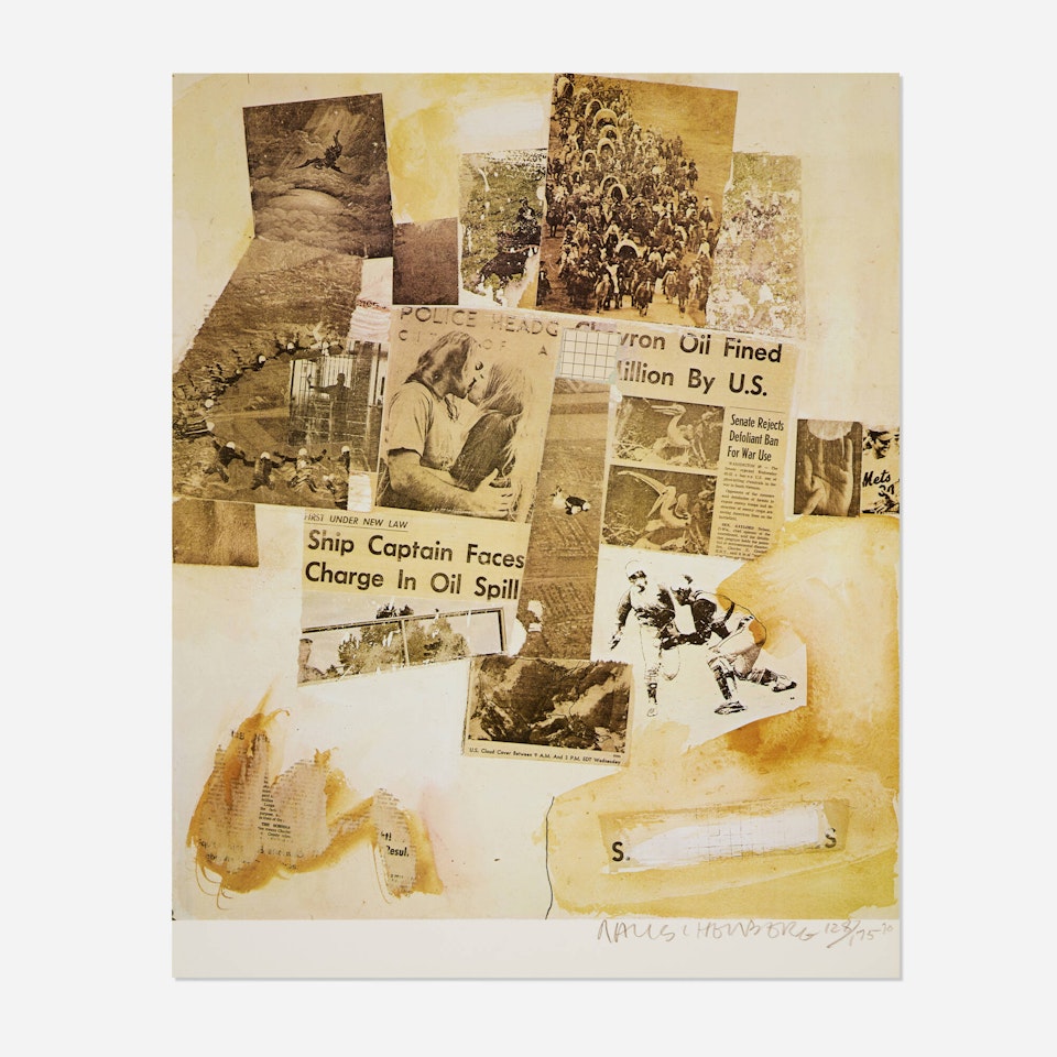 Untitled (from the Peace Portfolio I) by Robert Rauschenberg