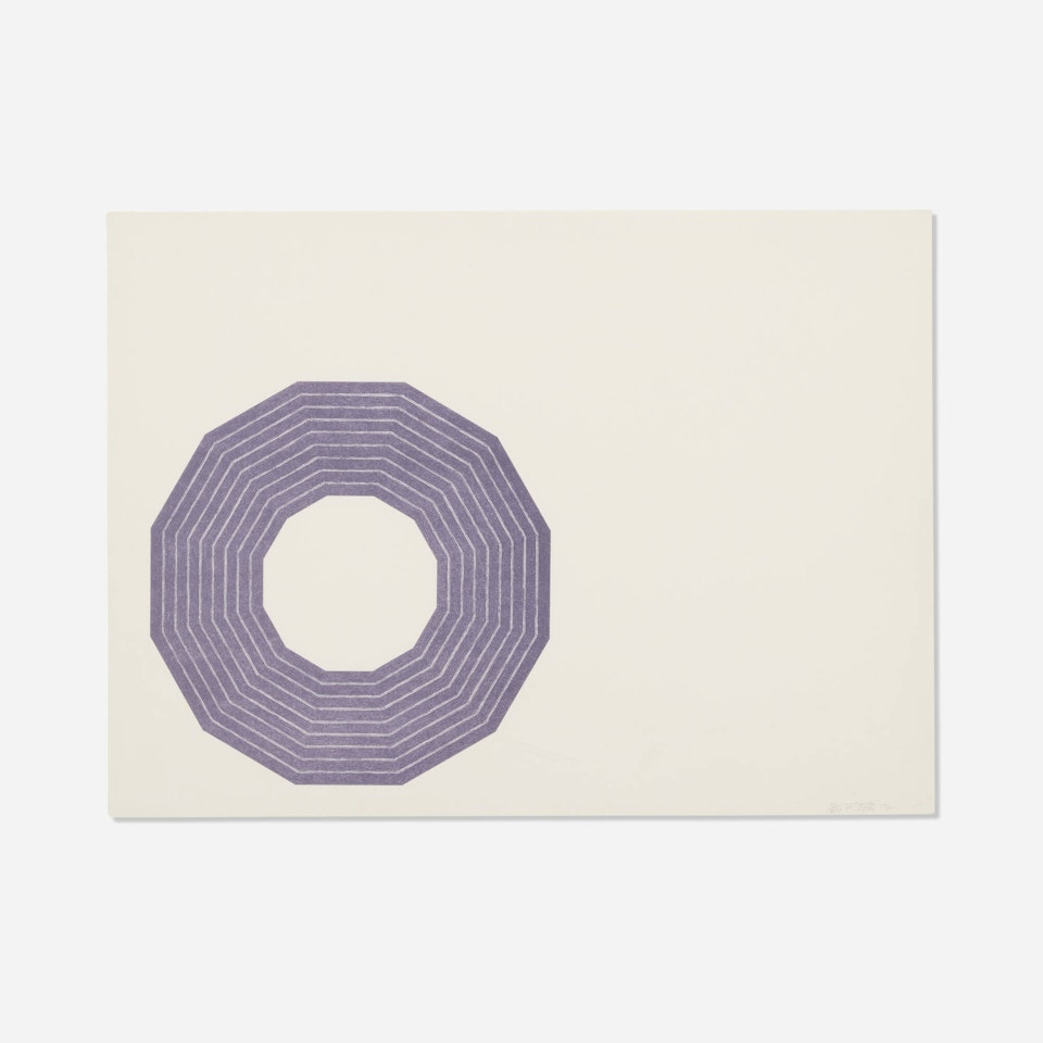 Kay Bearman (from the Purple series) by Frank Stella