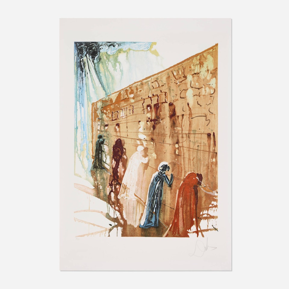 Le mur des lamentations by Salvador Dali