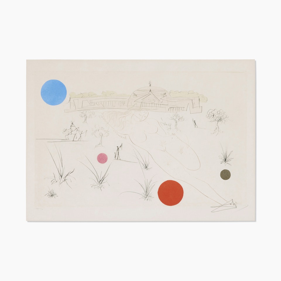 Museum of Science and Industry (from the Visions of Chicago suite) by Salvador Dali