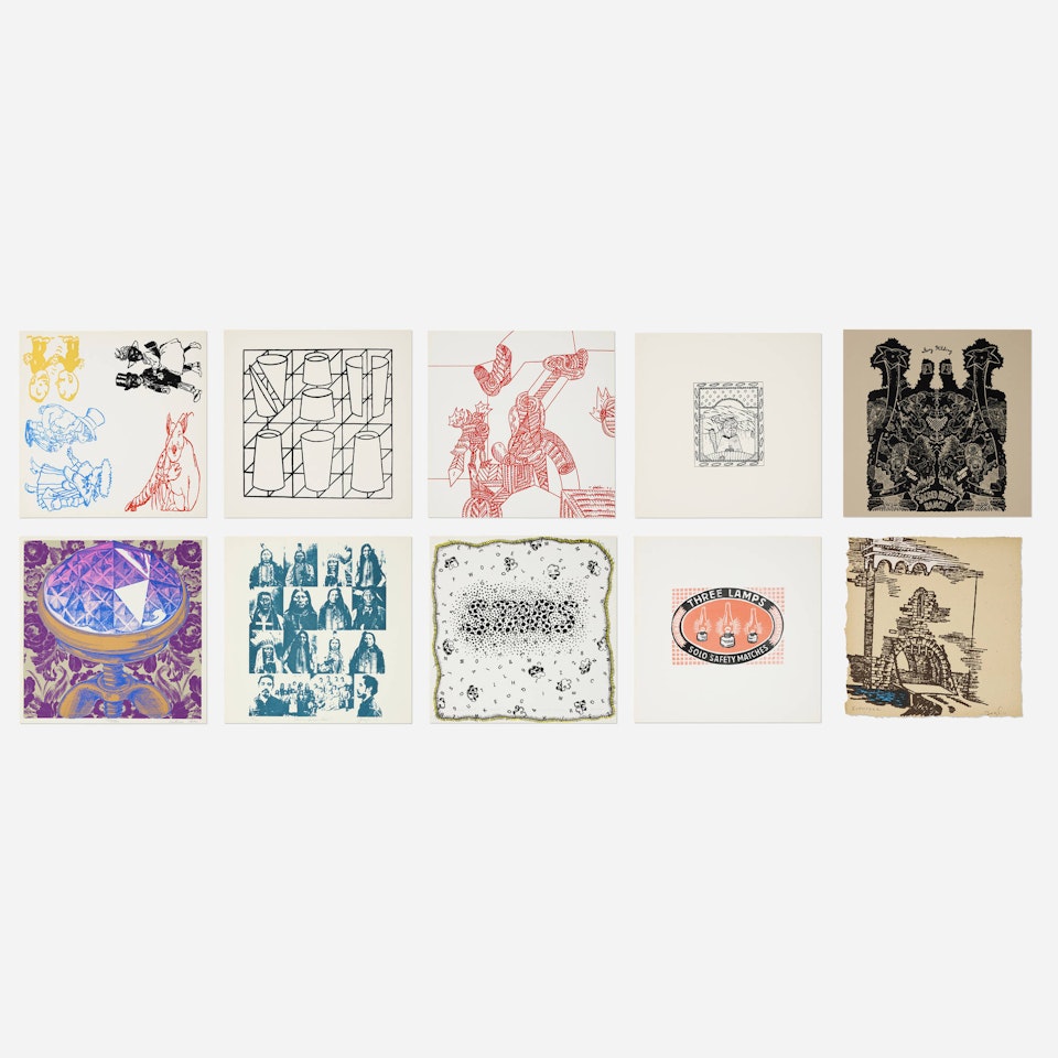 Sixty-six works from the Screen Prints 1970 portfolio by Various Artists