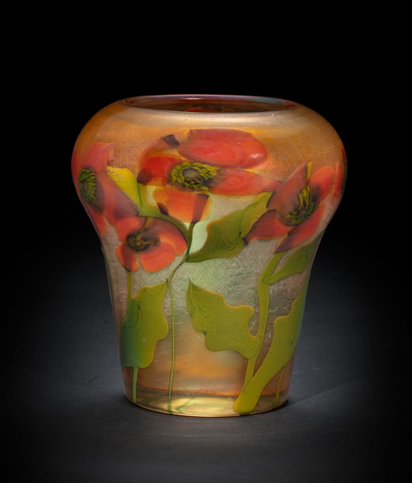 "Poppy" Paperweight Vase by Tiffany Studios