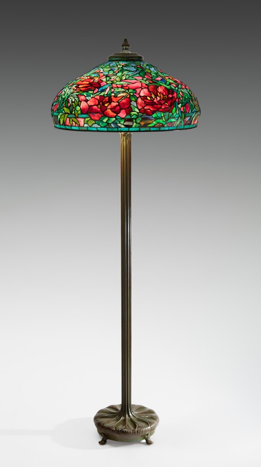 "Elaborate Peony" Floor Lamp by Tiffany Studios
