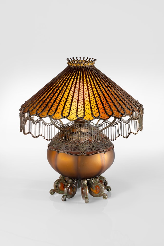 An Early "Moorish" Table Lamp by Tiffany Studios