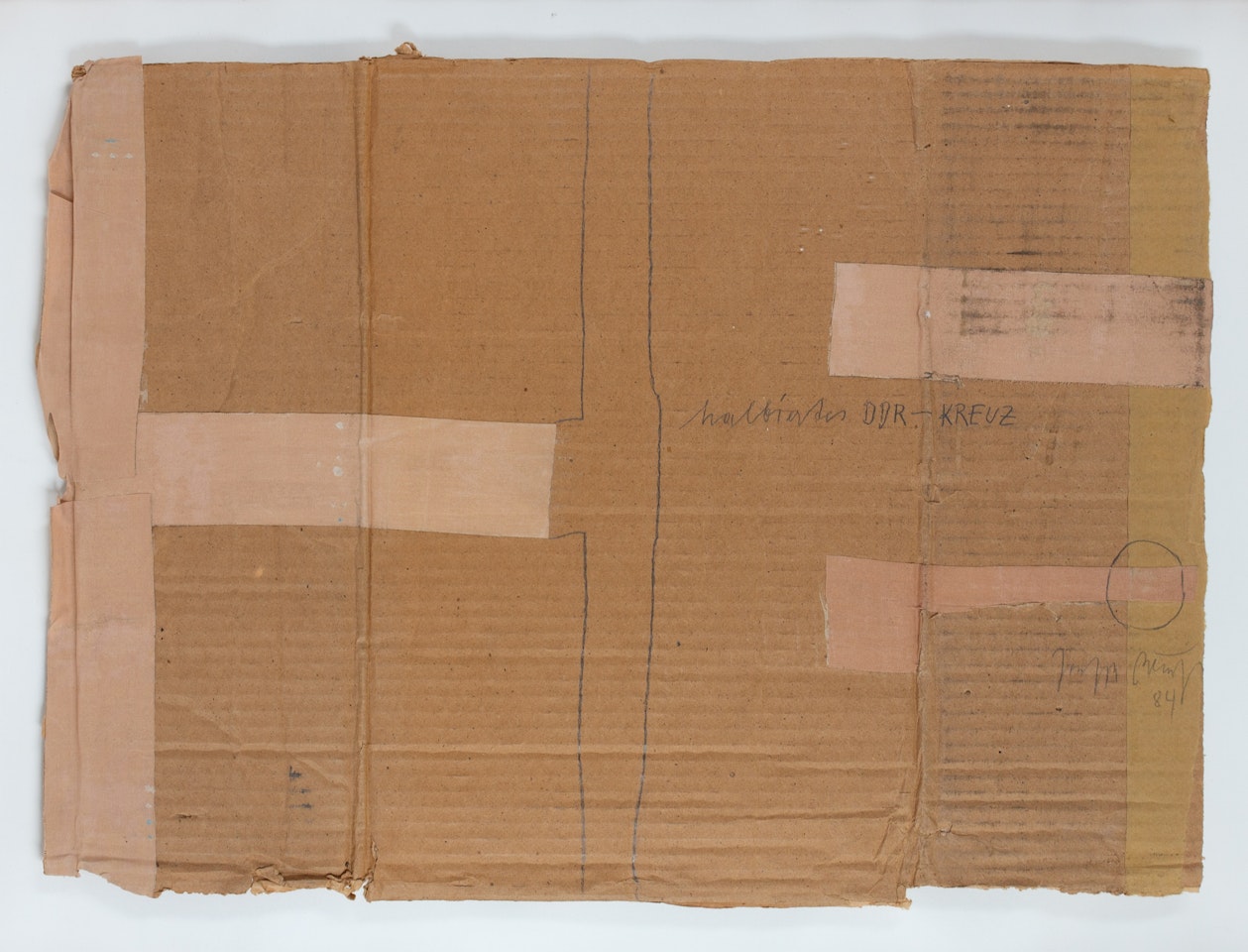 Untitled (halbiertes DDR-KREUZ); Untitled (halbiertes DDR-KREUZ) by Joseph Beuys