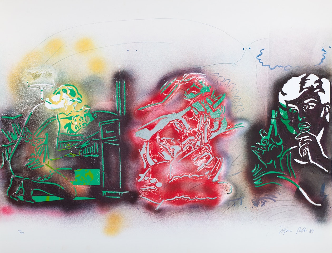 Samson und Delilah by Sigmar Polke