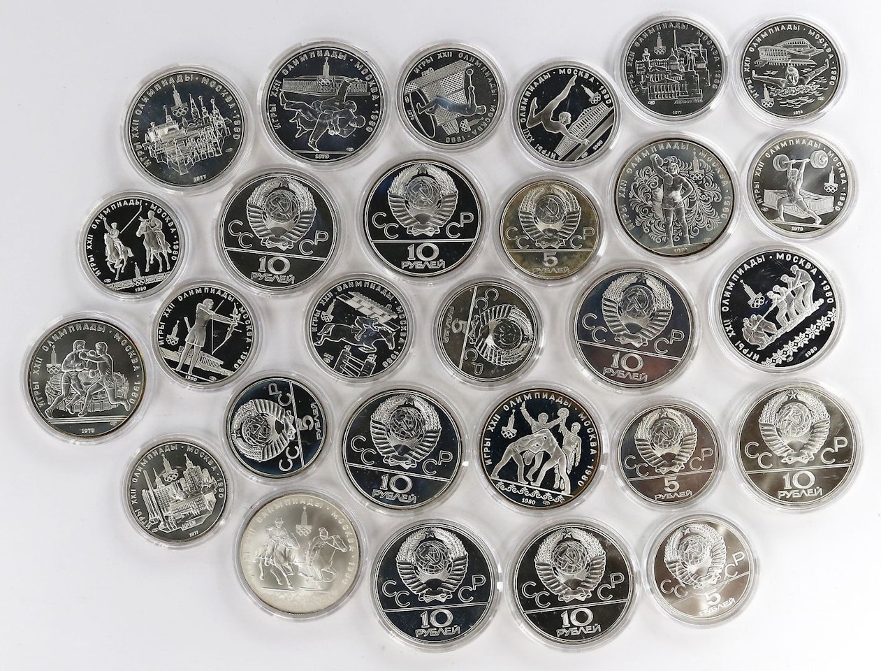 14x 5 and 14x 10 rubles by Unknown Jewelry Maker
