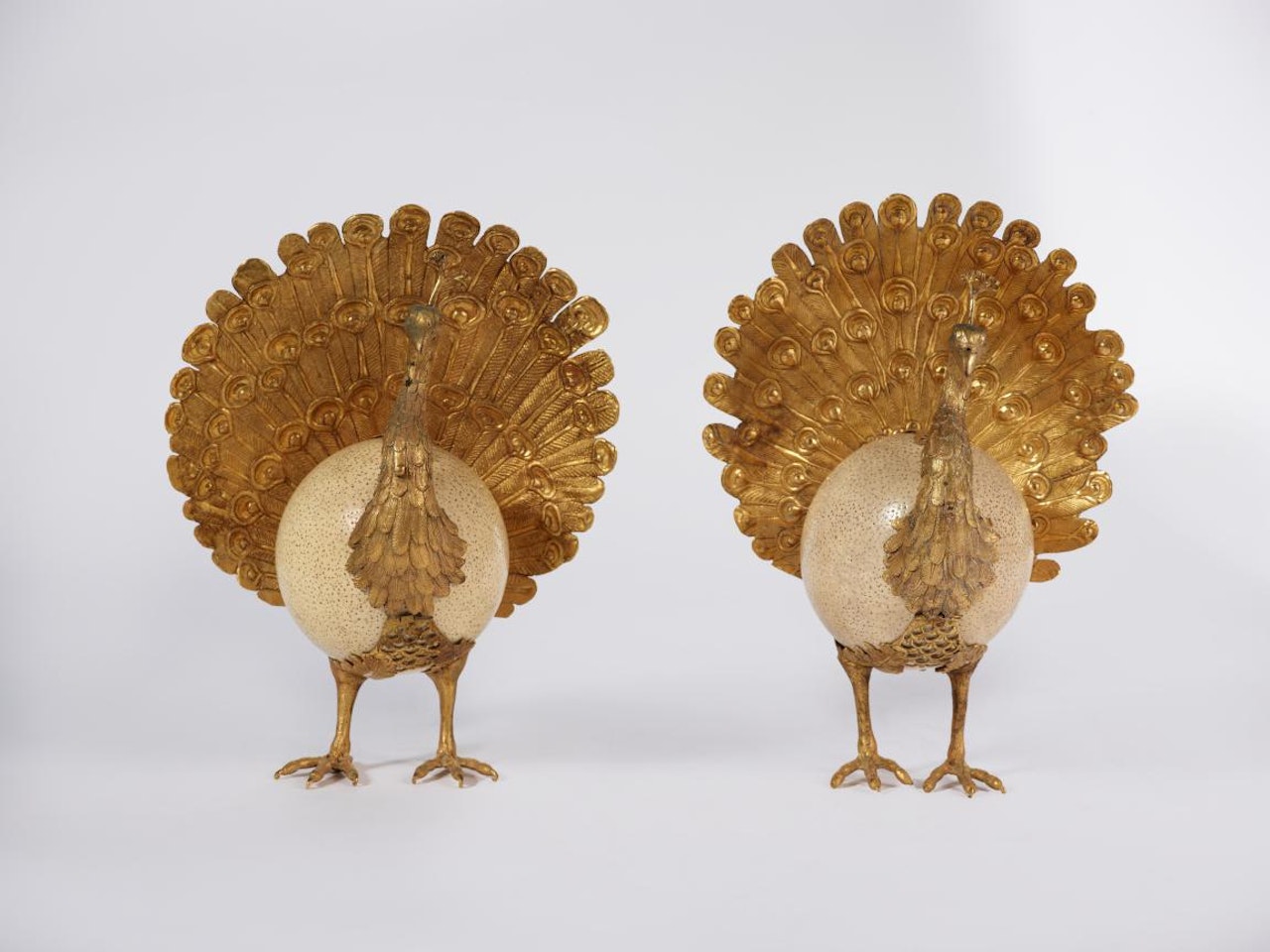A Pair of Ostrich Eggs by Unknown (Baroque style)