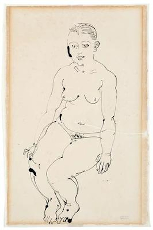 Nu assis by Raoul Dufy