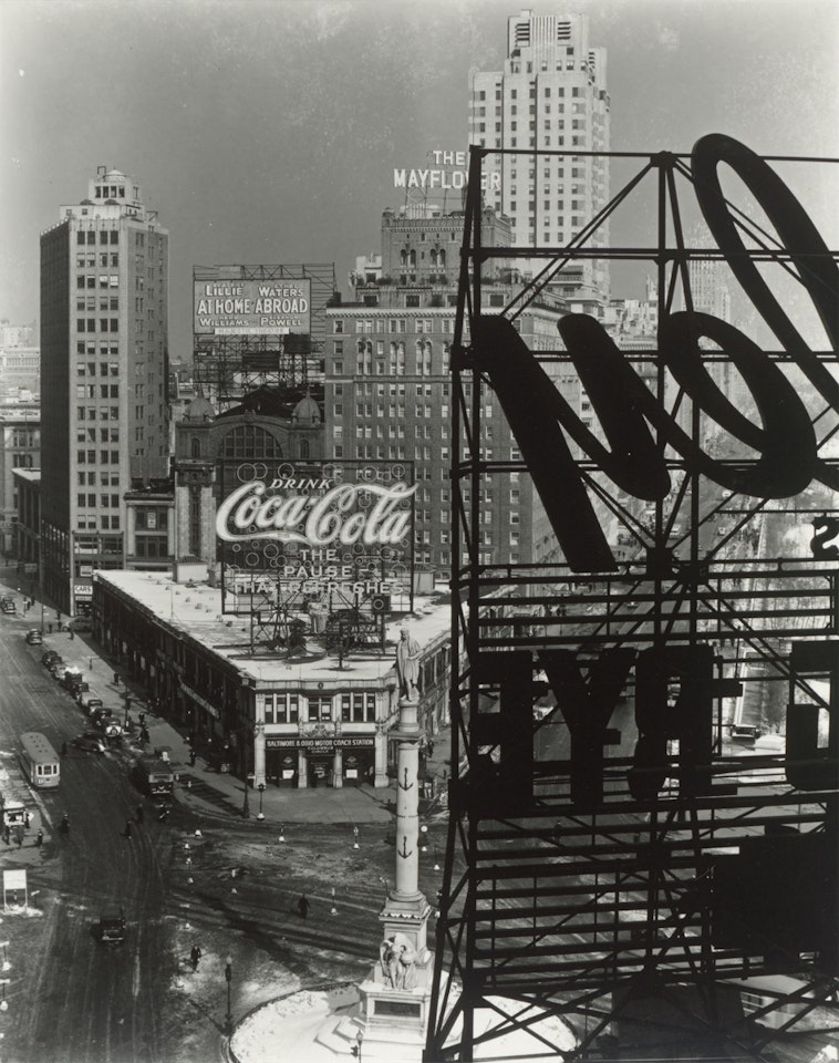 Columbus Circle, New York by Berenice Abbott