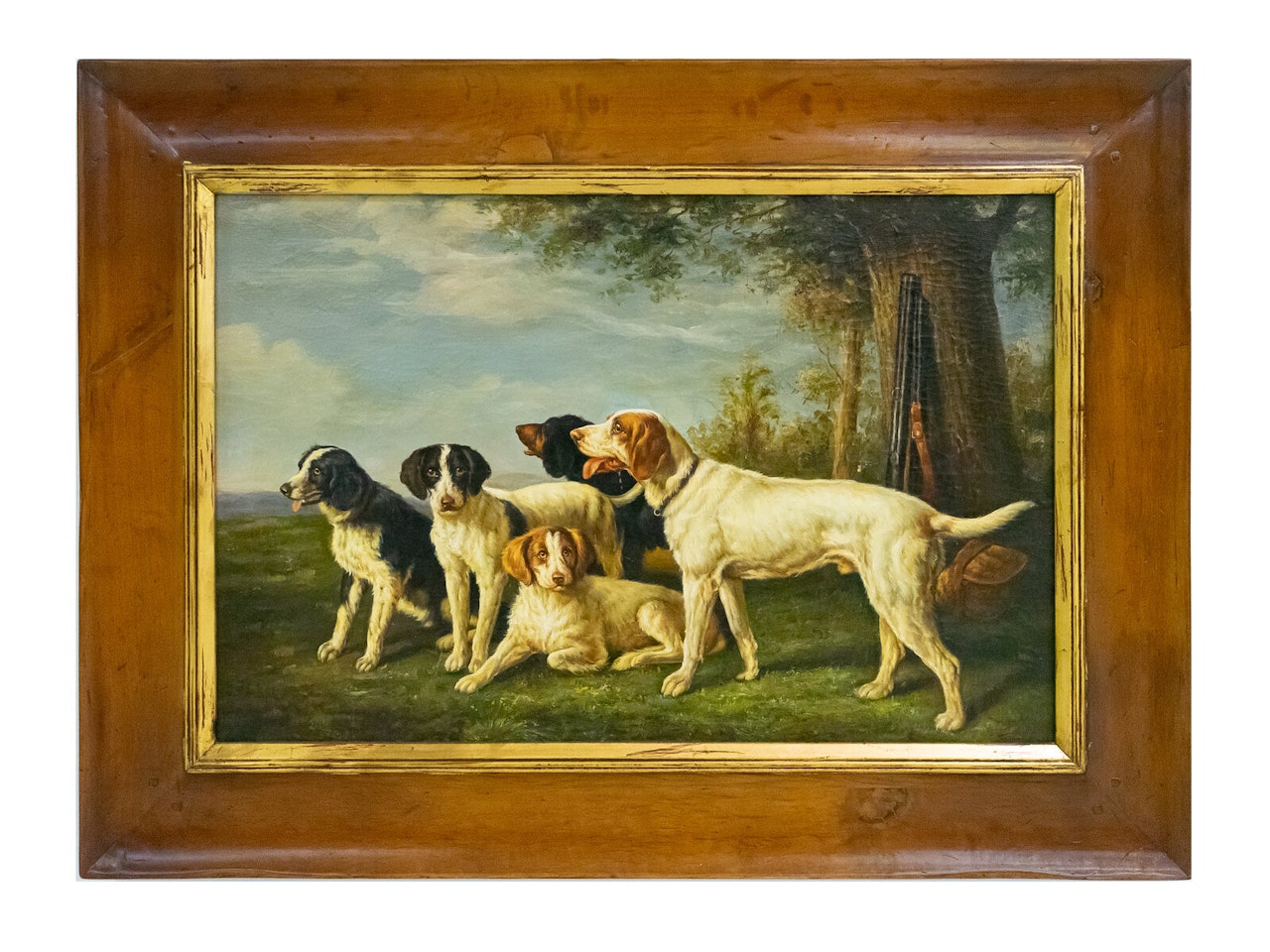 Hounds at Rest by English School
