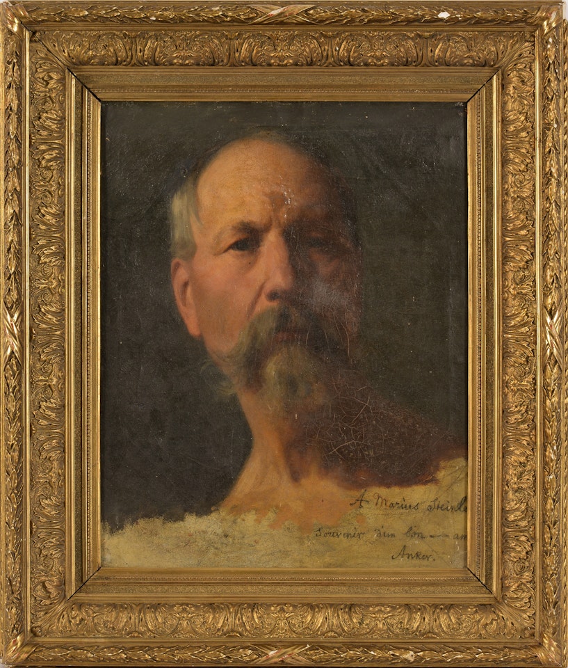 Portrait of the artist Marius Steinlen (1826-1866) by Albert Anker