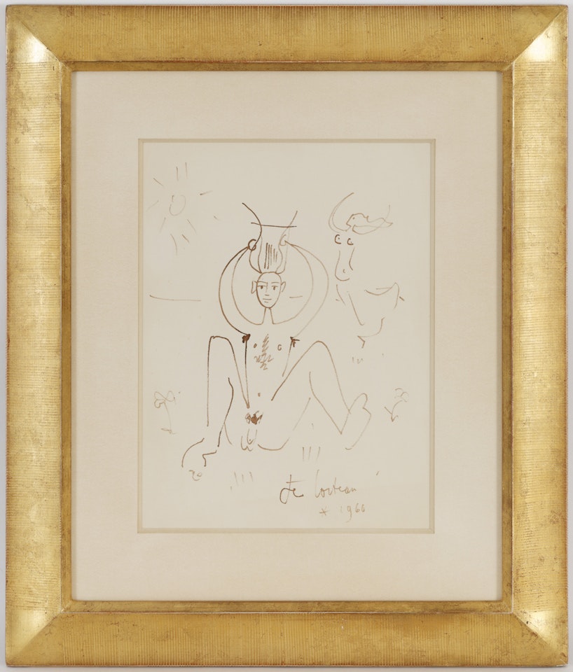 Orpheus with the lyre and Eurydice by Jean Cocteau