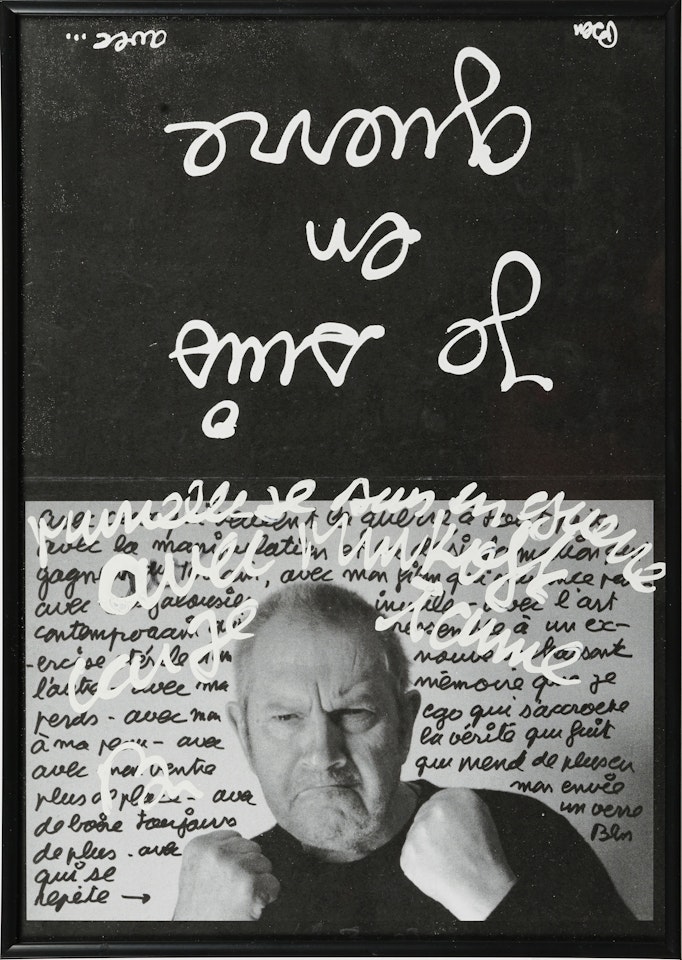 "I am at war with..." by Ben Vautier