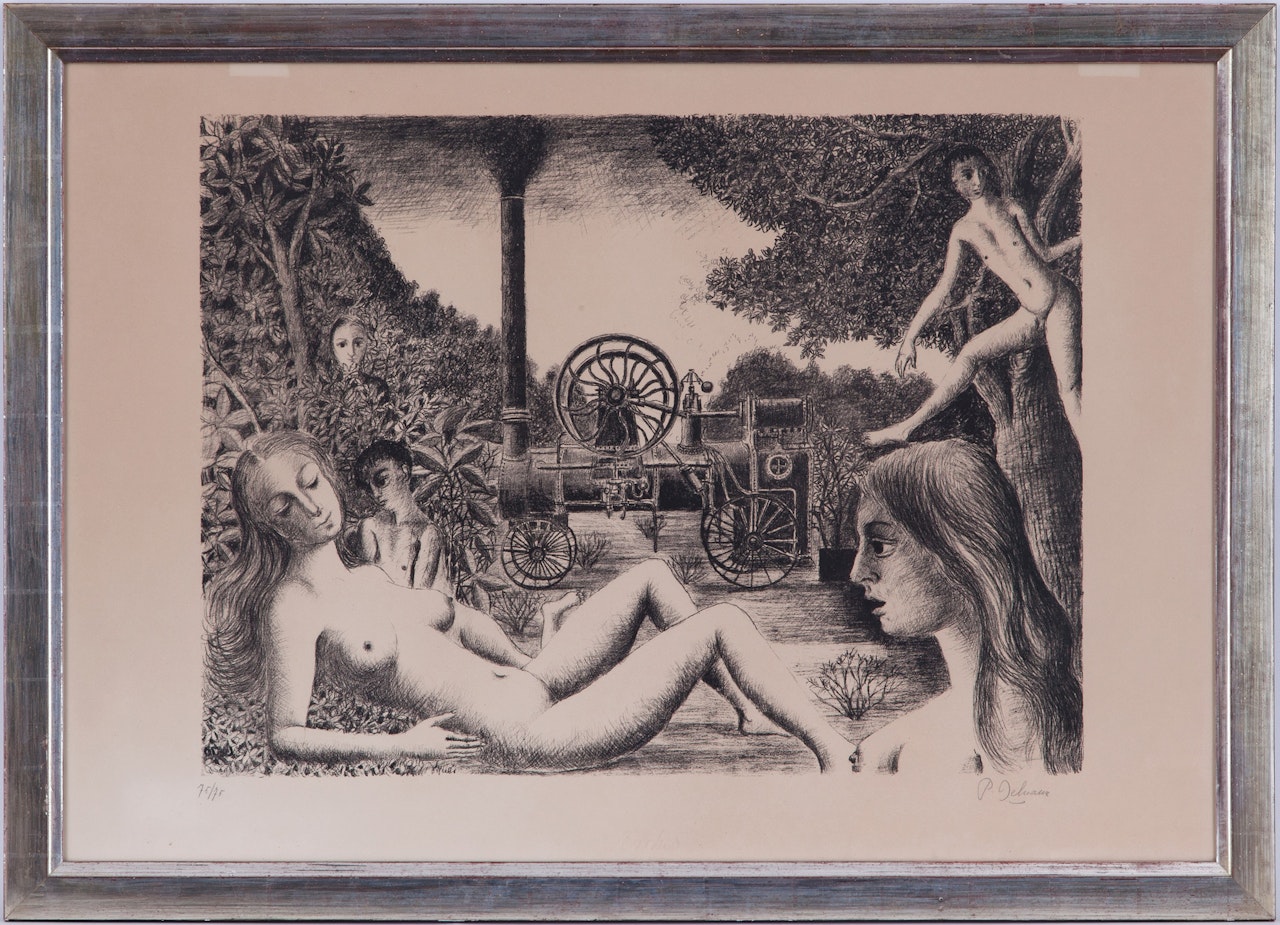 " There Locomobile" by Paul Delvaux