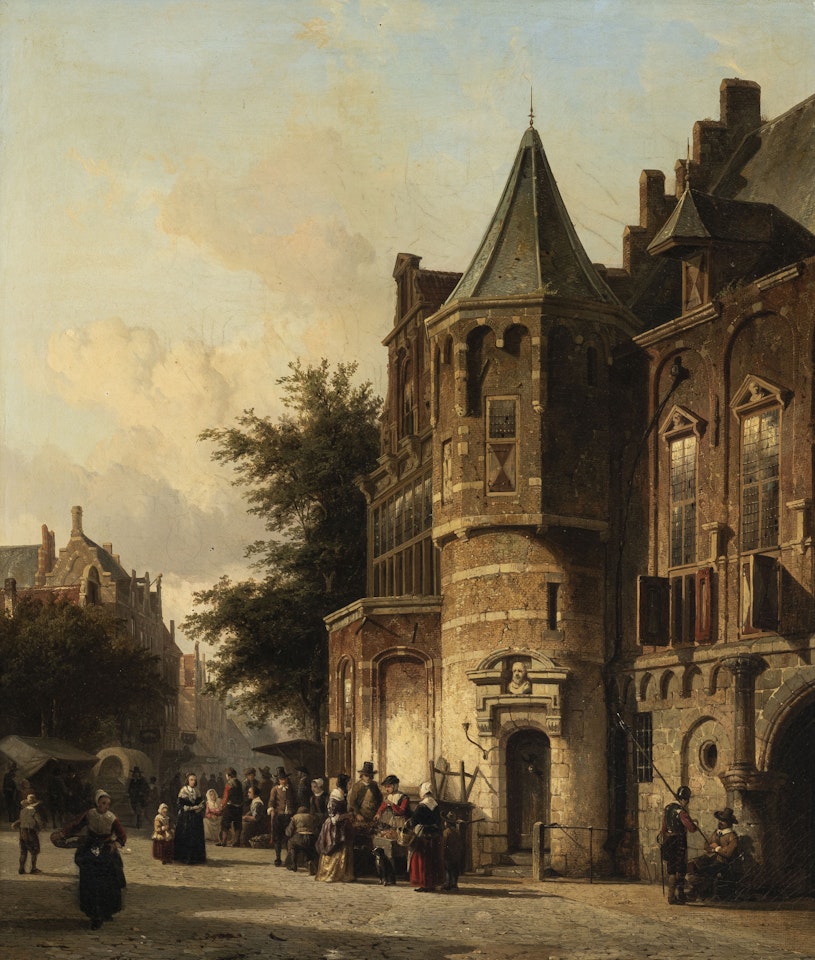 Cornelis springer, city by Cornelis Springer