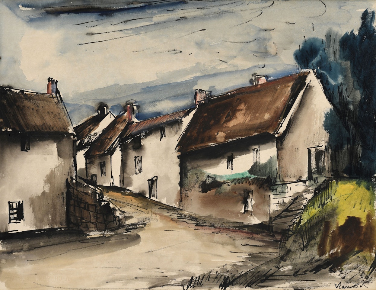 "Rue de village" by Maurice de Vlaminck