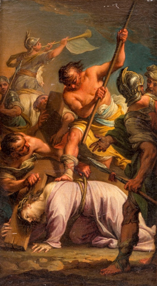 Carrying the cross by Francesco Trevisani