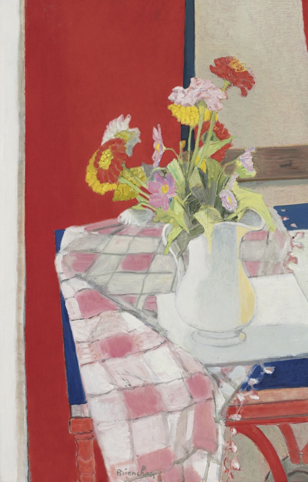 " Bouquet of Zinnias"; Fifty by Maurice Brianchon