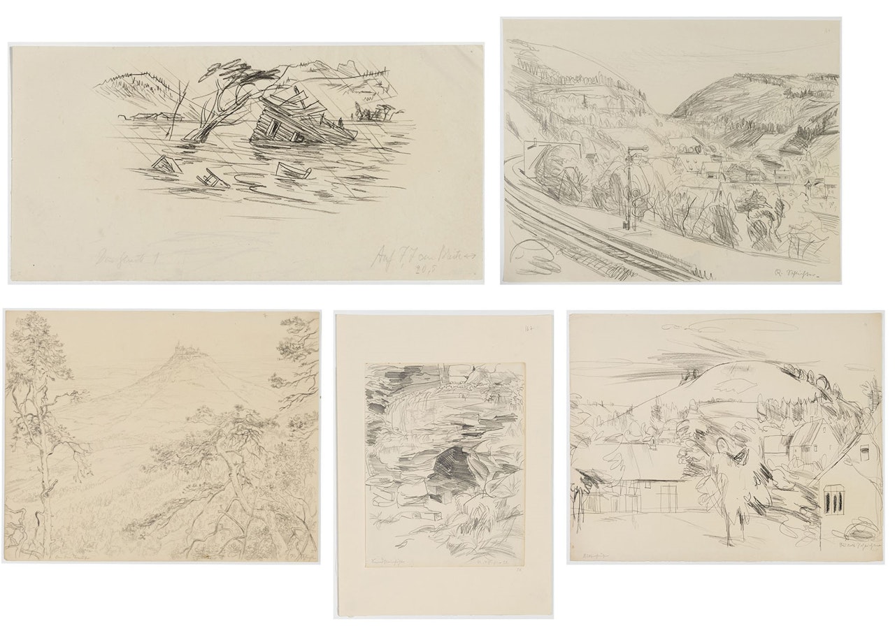 Landschaften by Rudolf Schlichter
