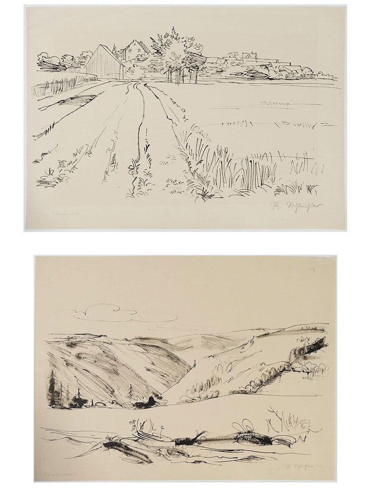 Schwarzwald Höfe and Einfahrtsstrasse by Rudolf Schlichter