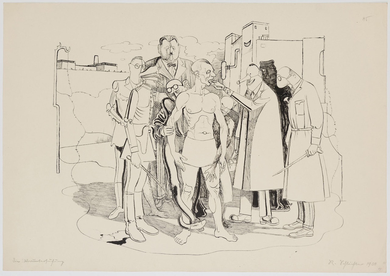 Medical visit by Rudolf Schlichter