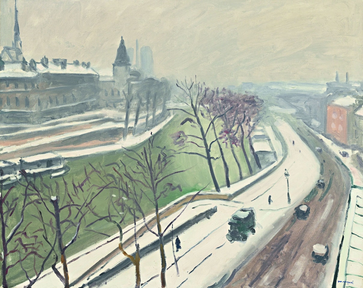 “Quai des Grands-Augustins, snow” by Albert Marquet