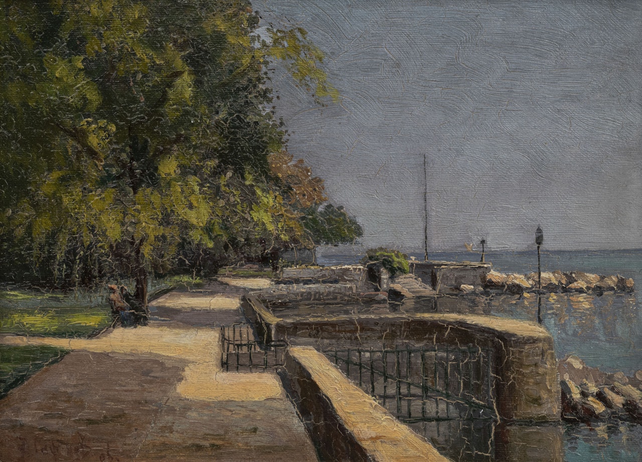"the pearl of the lake" by Russian School