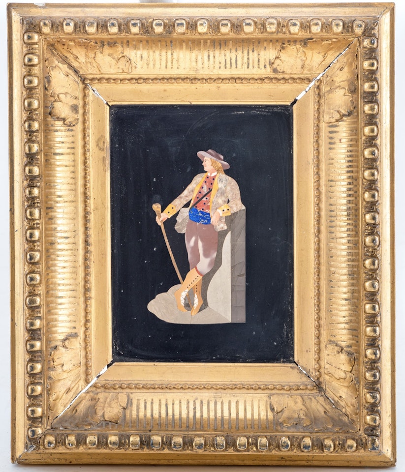 Peasant leaning against a wall by Italian School