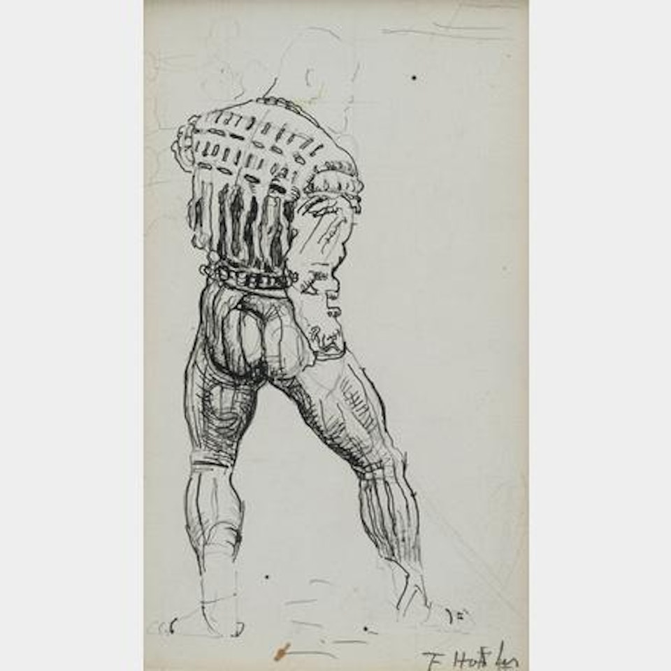 Soldier from behind by Ferdinand Hodler