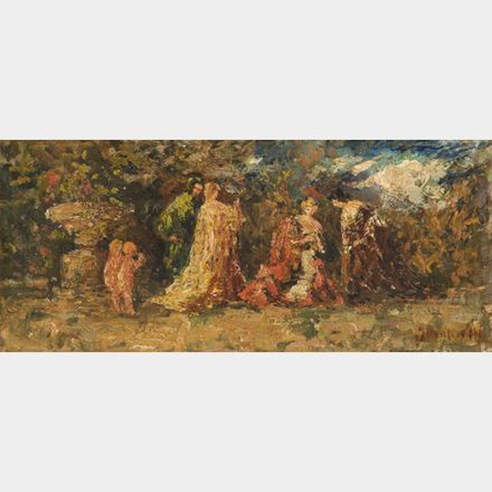 “Terrasse le Château” by Adolphe Monticelli