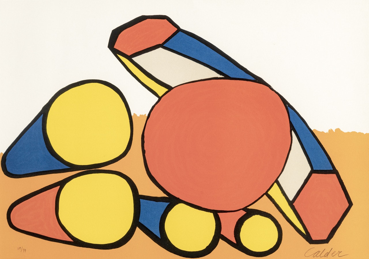 Composition red, blue, yellow by Alexander Calder